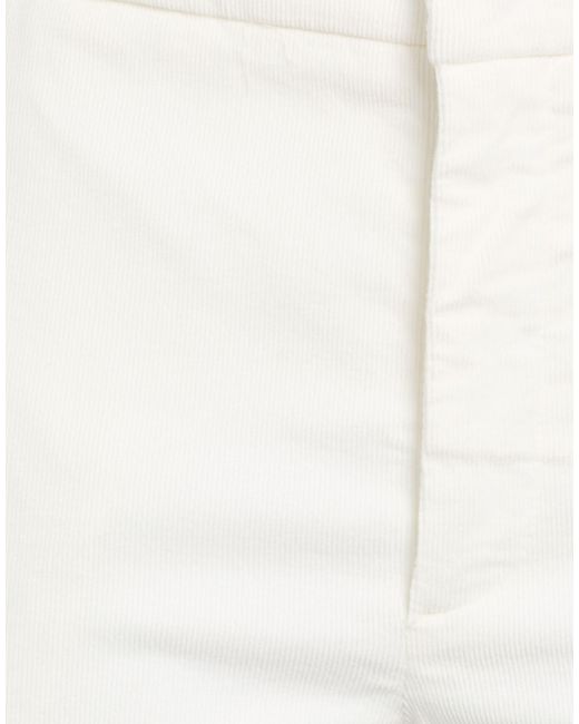Dondup White Pants Cotton, Lyocell, Elastane