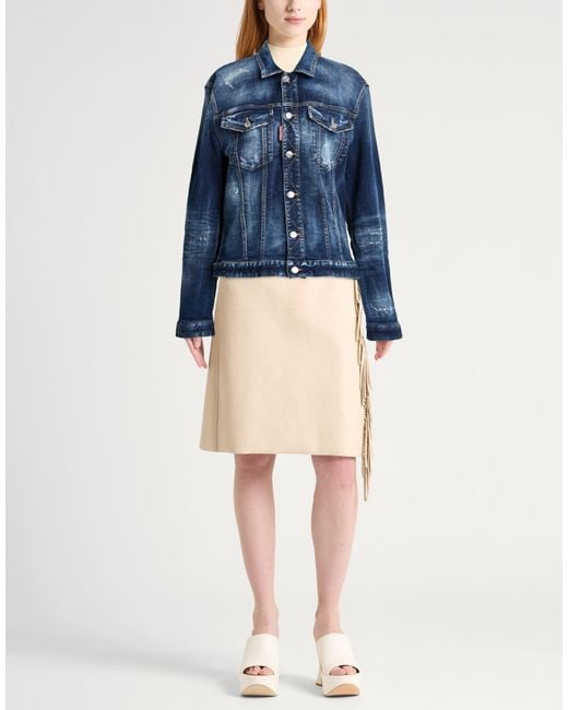 DSquared² Blue Denim Outerwear