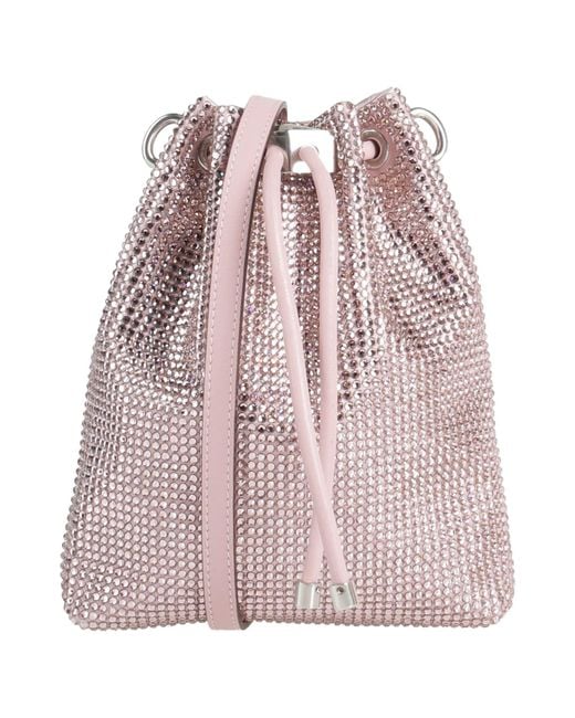 Jimmy Choo Pink Cross-Body Bag Textile Fibers, Leather
