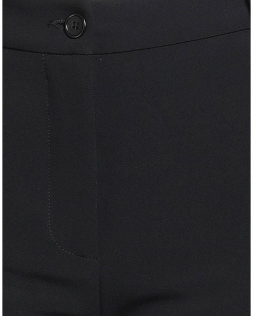 Liu Jo Black Pants Polyester, Elastane