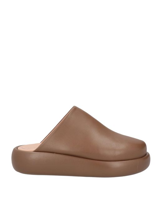 Ilio Smeraldo Brown Mules & Clogs