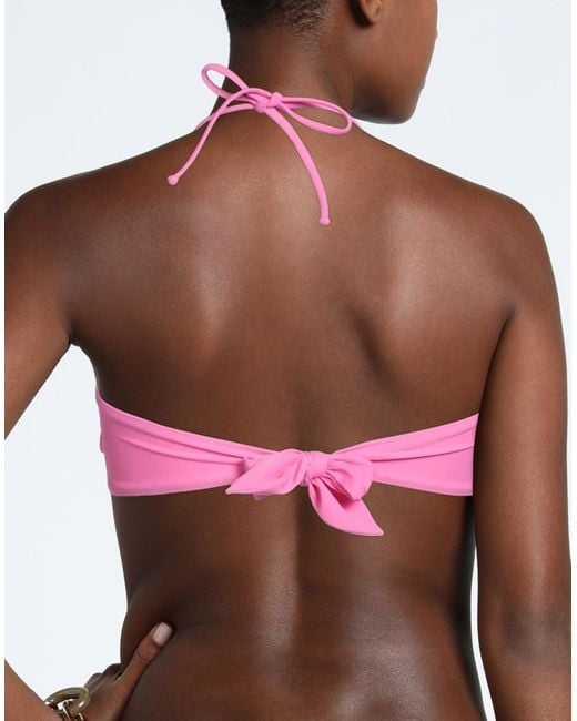 Top de bikini Moschino de color Pink