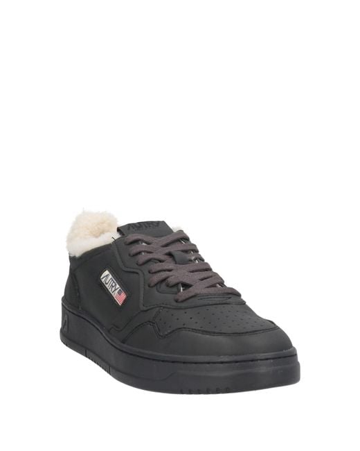 Autry Black Sneakers Goat Skin for men