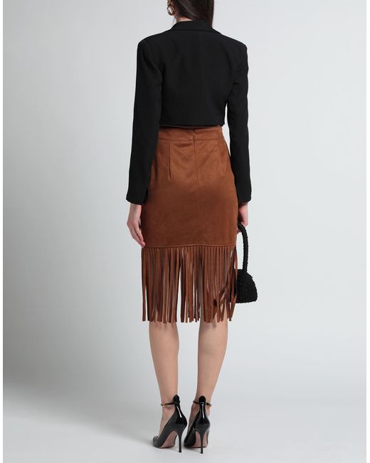 Glamorous Brown Midi Skirt