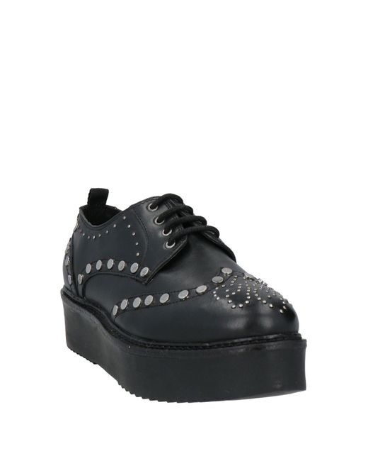Gioseppo Black Lace-up Shoes