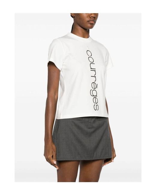 T-shirt di Courreges in White