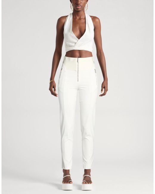 High White Pants Nylon, Elastane