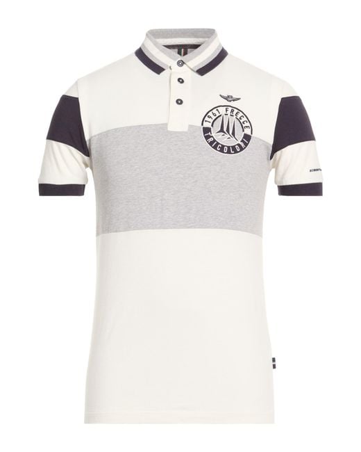 Aeronautica Militare White Polo Shirt for men