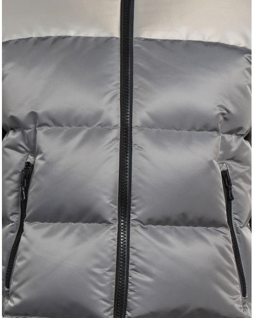 Colmar Gray Puffer Polyester, Polyamide for men