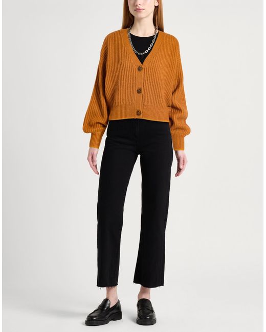 Cardigan Long En Angora Doux Mauve Maison Scotch - Taille 4, Chaud Et Confortable, Occasion Très Bon état