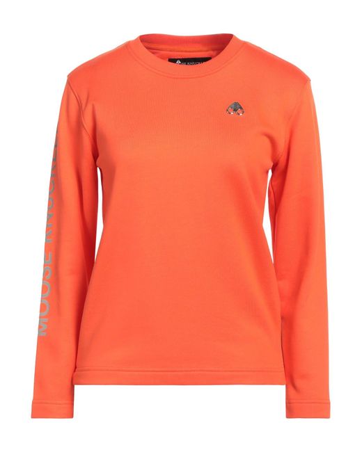 Moose Knuckles Orange Sweatshirt