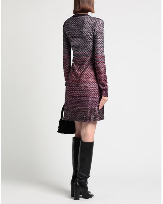 Missoni Purple Mini Dress