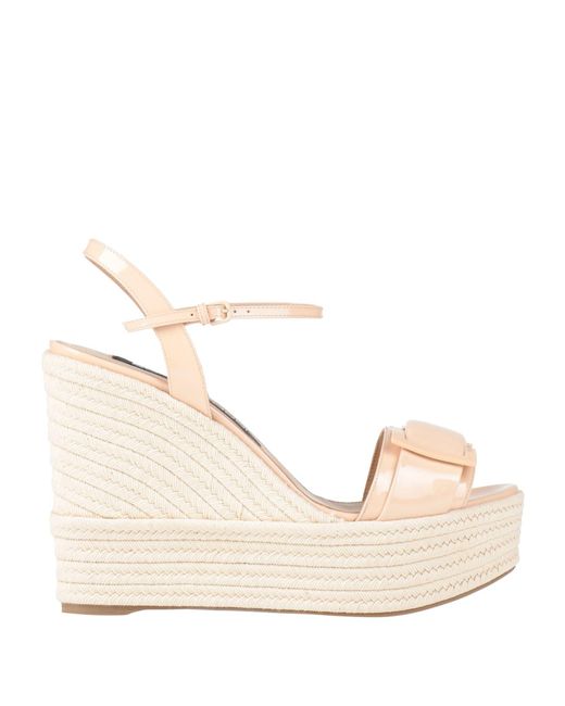 Sergio Rossi Natural Espadrilles Leather
