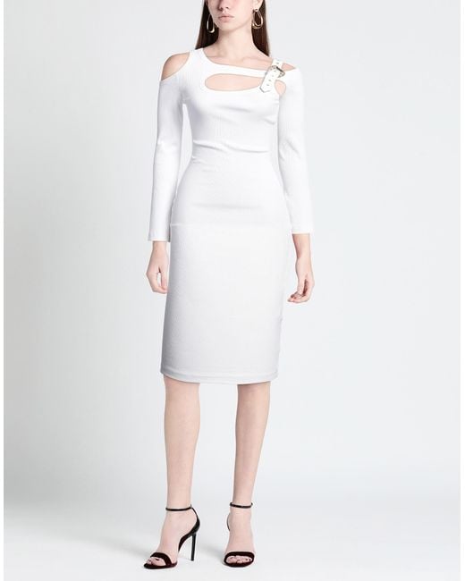 Vestito Midi di Versace Jeans Couture in White