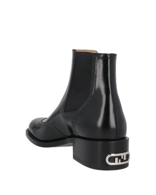 fendi leather ankle boots