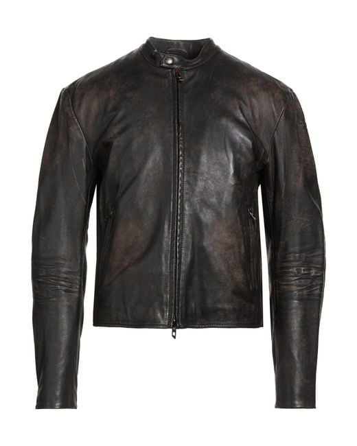 DIESEL Black Jacket Sheepskin for men