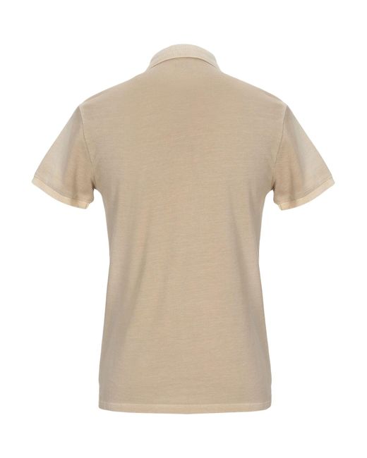 AT.P.CO Cotton Polo Shirt in Beige (Natural) for Men - Lyst