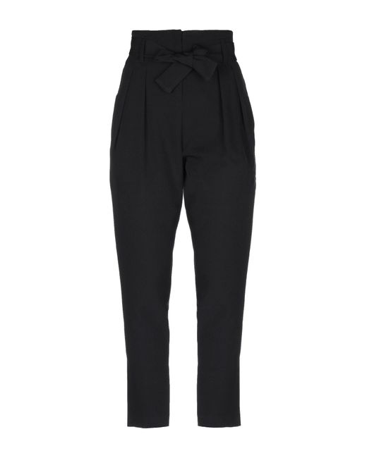Relish Black Pants Polyester, Elastane