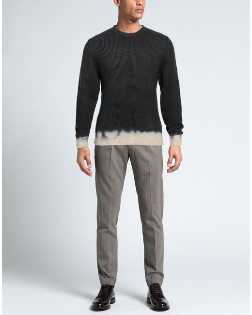 Grifoni Black Steel Sweater Linen, Cotton for men