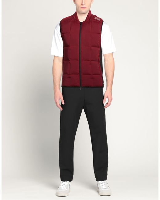 Chompa Sin Mangas EA7 de hombre de color Red