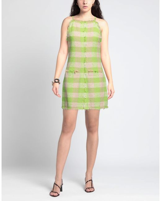MSGM Green Mini Dress
