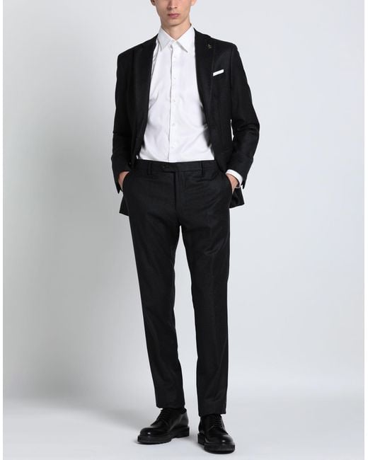 Paoloni Black Suit for men