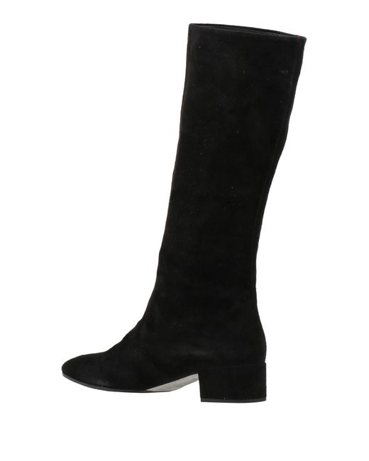 Rene Caovilla Black Boot Leather