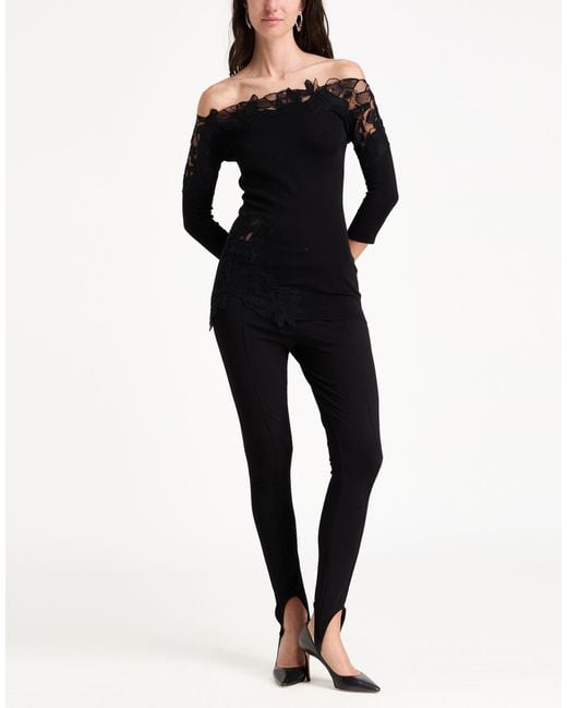 Ermanno Scervino Black Top Cotton, Polyamide, Viscose, Polyester