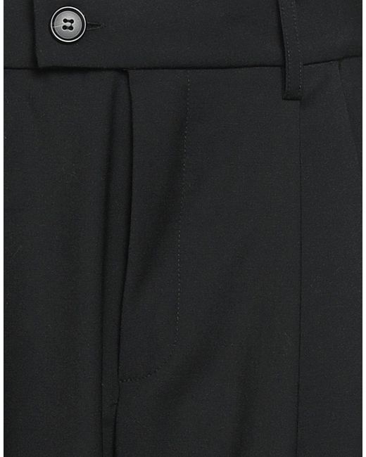 MEIMEIJ Black Pants Polyester, Wool, Elastane, Cotton, Acetate