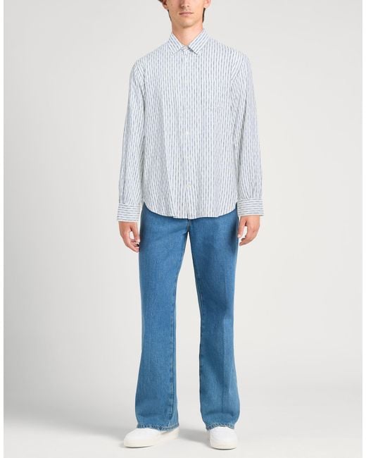 Officine Generale Blue Shirt for men