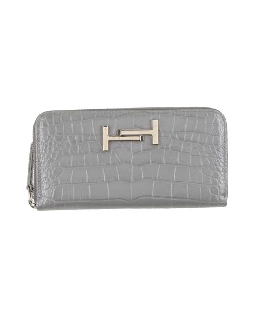 Tod's Gray Wallet Leather