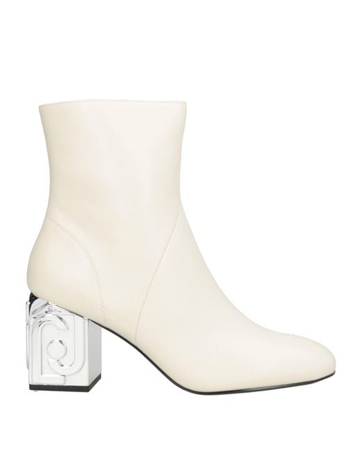 Liu Jo White Ankle Boots