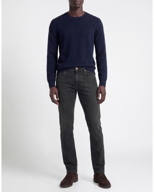 Corneliani Black Jeans Cotton, Lyocell, Elastane for men