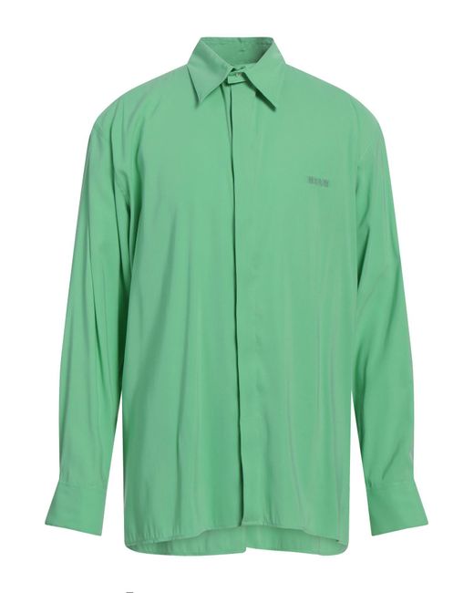 MSGM Green Shirt for men