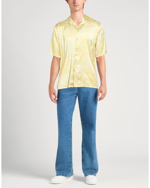 House Of Sunny Yellow Shirt Recycled Polyester for men