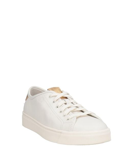 Santoni White Sneakers Leather