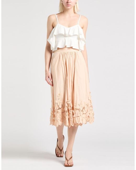 Forte_forte Natural Midi Skirt