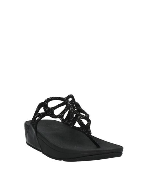 Fitflop Black Thong Sandal