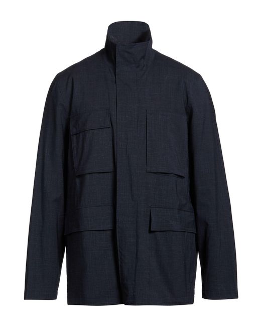 Paul Smith Blue Jacket Wool, Linen, Elastane for men