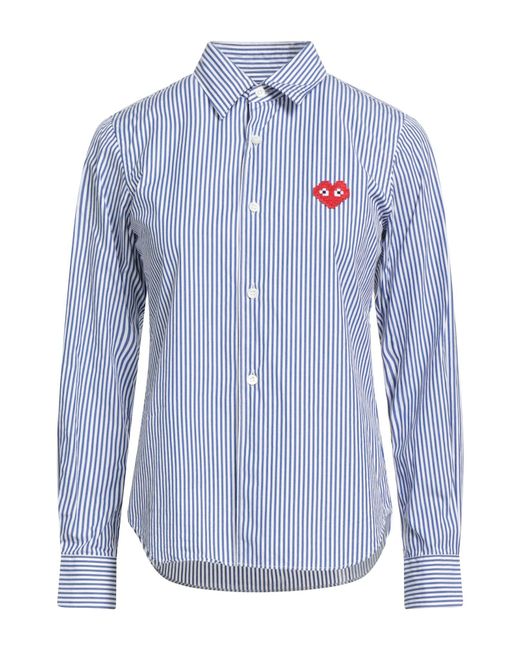 COMME DES GARÇONS PLAY Blue Shirt Cotton