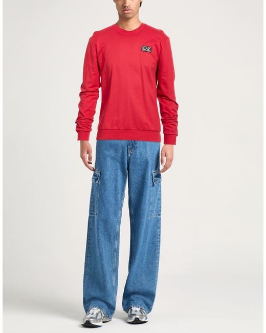 EA7 Red Sweatshirts for men