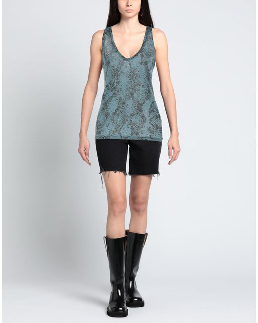 Zadig & Voltaire Blue Slate Tank Top Linen