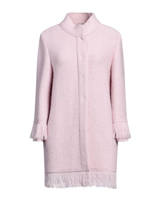 Charlott Pink Overcoat & Trench Coat