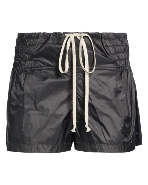 Rick Owens Black Shorts & Bermuda Shorts Polyamide