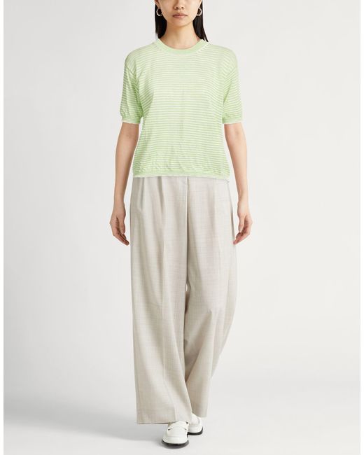 Roberto Collina Green Light Sweater Cotton, Linen, Polyester