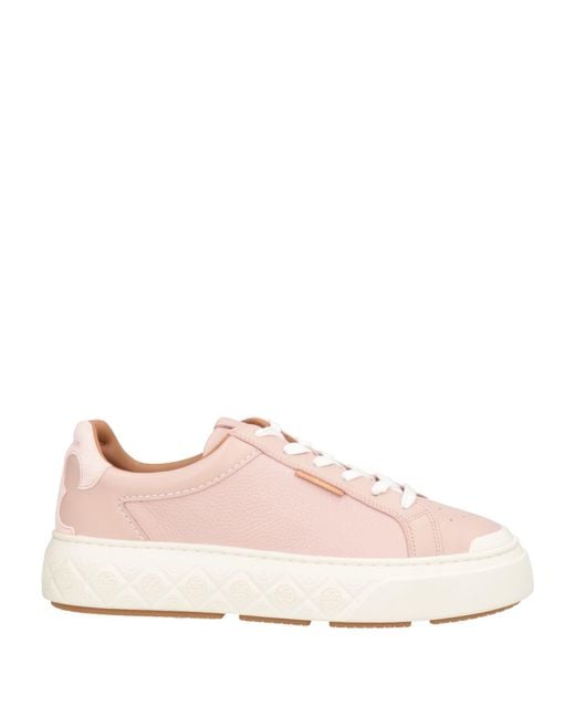 Tory Burch Pink Sneakers Leather