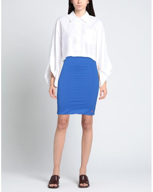 The Attico Blue Mini Skirt