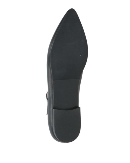 SELECTED Black Ballet Flats Leather