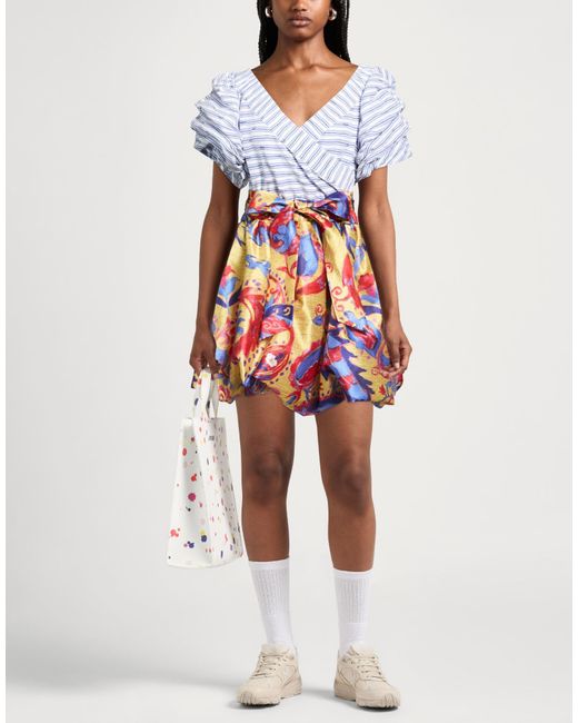 Stella Jean White Mini Dress