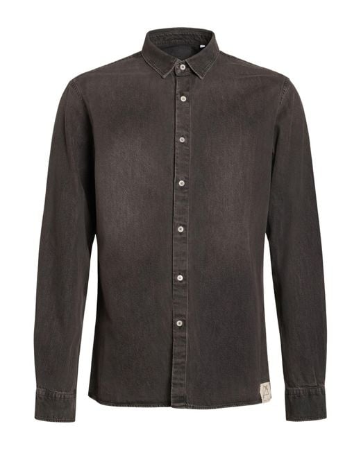 FAMILY FIRST Gray Denim Shirt for men